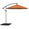 Pure Garden 10 Ft Offset Umbrella with Square Base, Terracotta 50-LG1055B - alternate 5